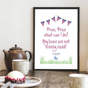 Great British Bake Off Print | Prue Leith | GBBO | Baking | Star Baker | Cake Lover | Paul Hollywood | Kitchen decor | Printable Wall Art