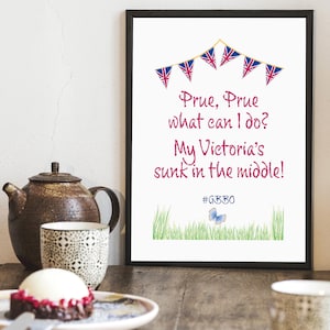 Great British Bake Off Print | Prue Leith | GBBO | Baking | Star Baker | Cake Lover | Paul Hollywood | Kitchen decor | Printable Wall Art