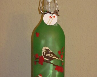 Die Lampe in der Flasche  " Vogel auf dem Ast "