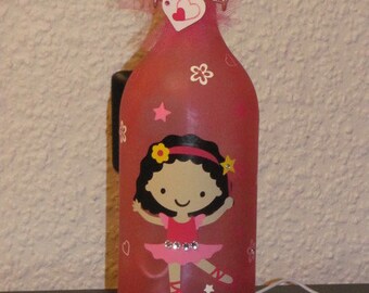 Die Lampe in der Flasche für Kinder  "Ballerina"