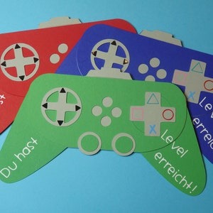Geburtstagskarte Gamepad mit Wunschgeburtstagszahl Bild 4