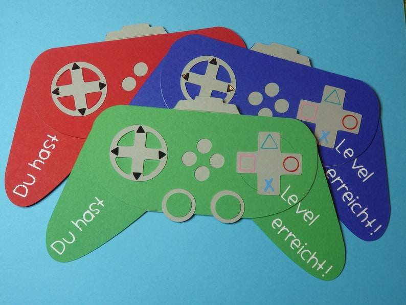 Birthday card Gamepad with desired birthday number image 4