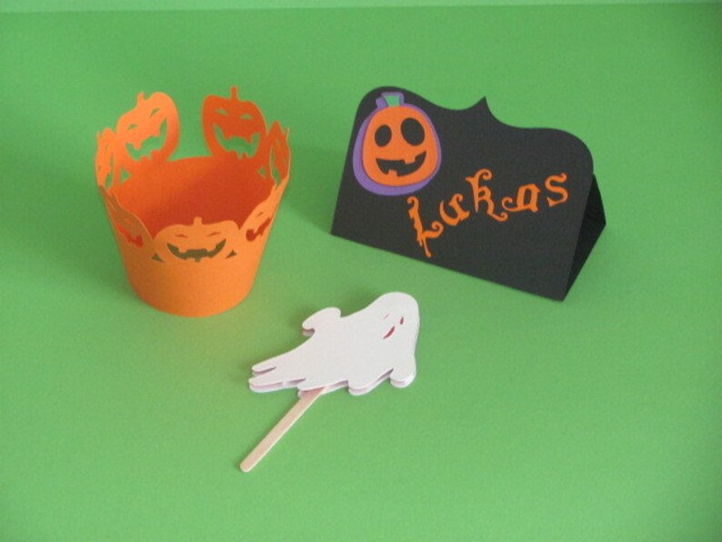 5 teiliges Kinder Halloween Party Einladungs Set Süßes oder Saures Bild 4