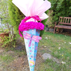 Schultüte Zuckertüte LIBELLE  +  Wunschname