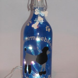 Lampe in der Flasche tolle Hunderassen Chihuahua Bild 2