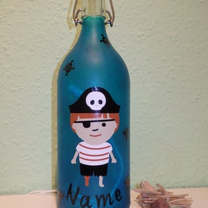 Die Lampe in der Flasche für Kinder Pirat Bild 3