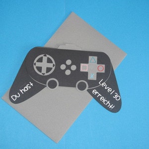 Birthday card Gamepad with desired birthday number image 2