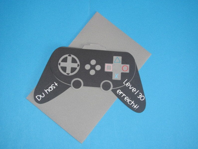 Birthday card Gamepad with desired birthday number image 2