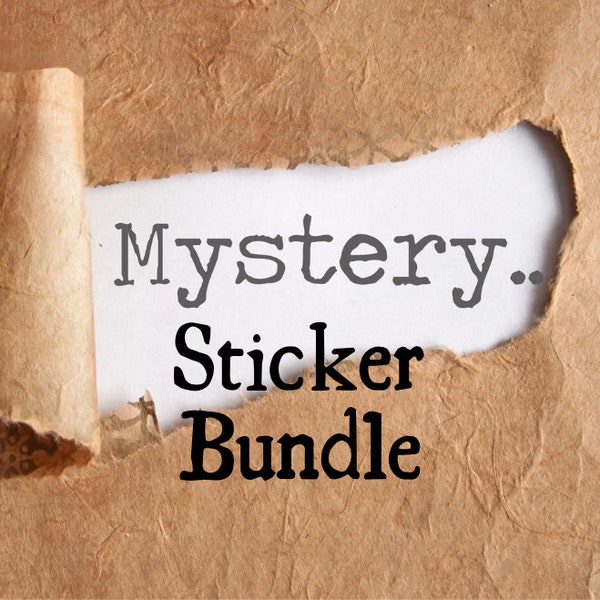 Surprise Mystery Sticker Pack with Exclusive Designs & Bonus Prints | Mystery Sticker Box | Surprise Bonus Mystery Sticker Box plus bennies