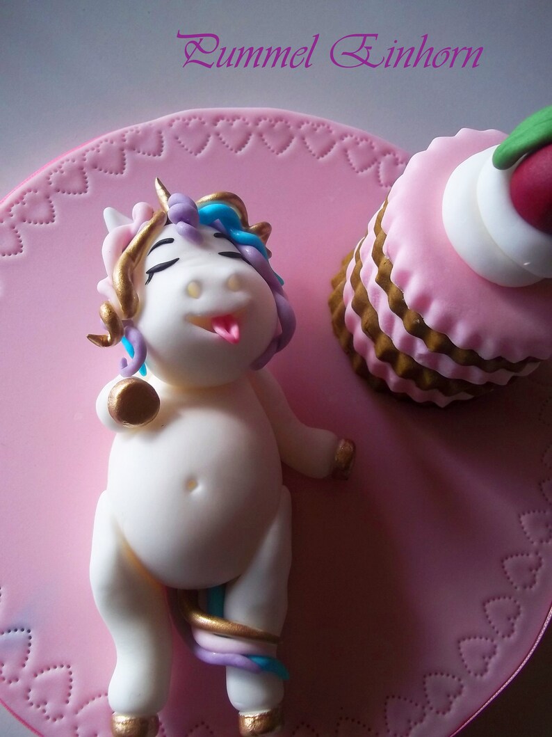 + 1 Cake Topper Set Einhorn +
