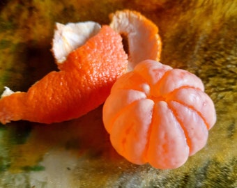 Mandarin-shaped soap