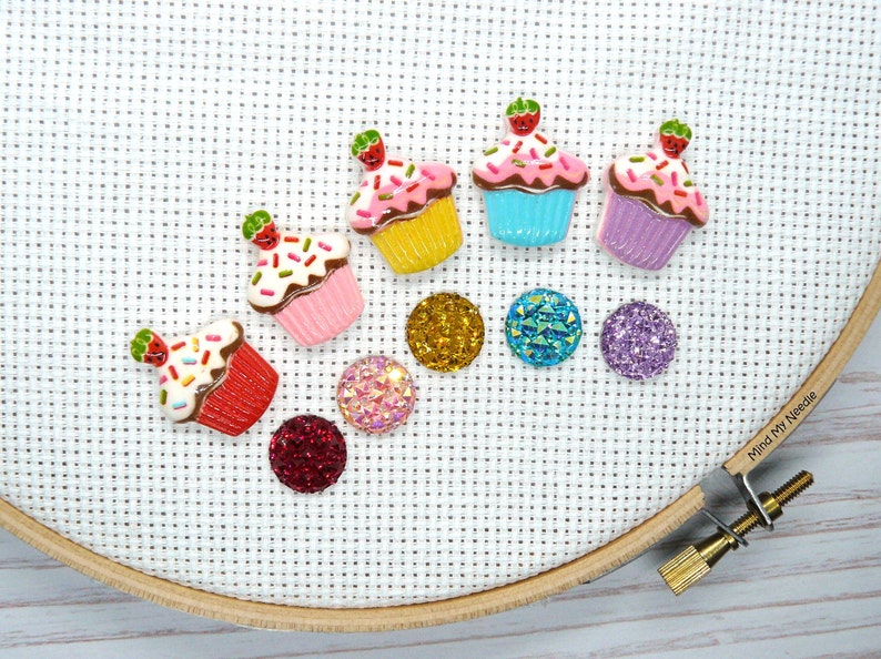 Cover Minder Magnet for Cross Stitch Elephant With Umbrella Needleminder Sewing Needle Minder Quilting Needlepoint Embroidery