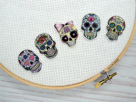 Cover Minder Magnet for Cross Stitch Elephant With Umbrella Needleminder Sewing Needle Minder Quilting Needlepoint Embroidery