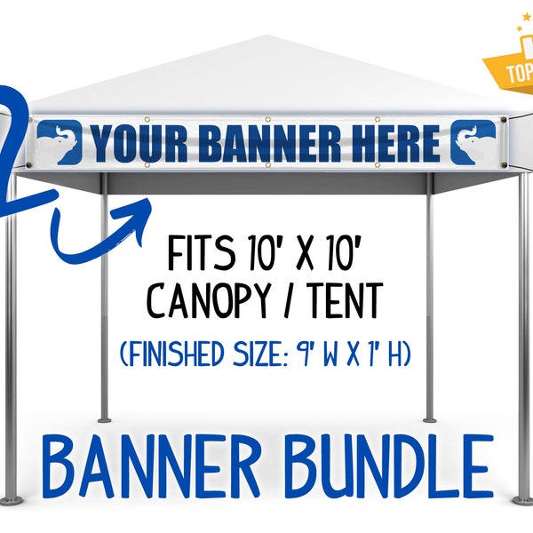 10x10 Canopy Banner Etsy