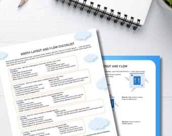 Craft Show Booth Layout Checklist | Vendor Setup Planner | Market Display Flow Guide | Printable Show Prep | Small Business Booth Planning