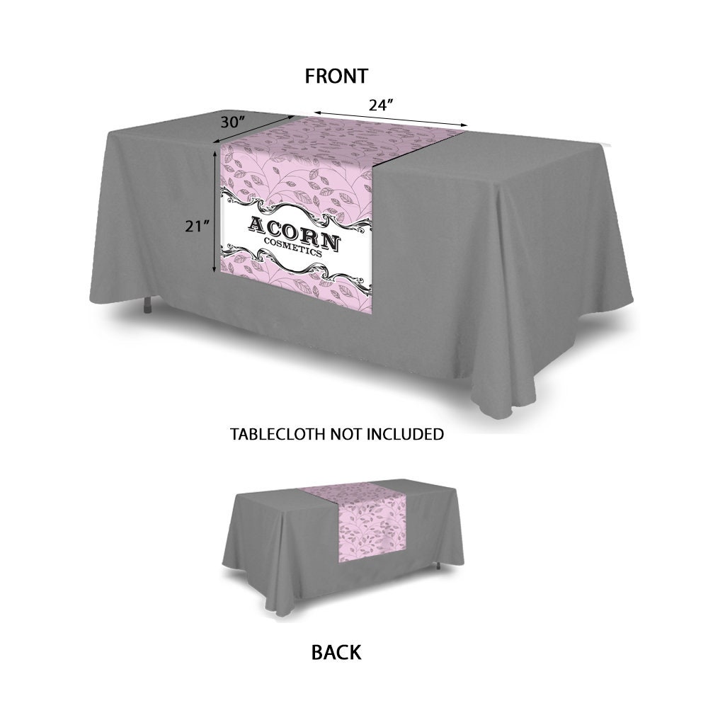 Personalized Logo Table Runner 24 X 72 Custom Etsy