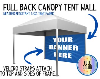 Canopy Tent Side Wall for a 10x10 Tent used in Craft Festivals, Events and Shows, Perfect Full Wall Backdrop for Your Outdoor Display