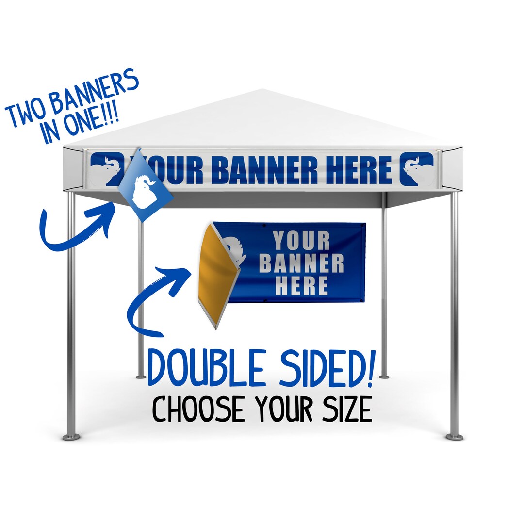 Custom Vinyl Banner Double Sided With Drings for Easy Hanging