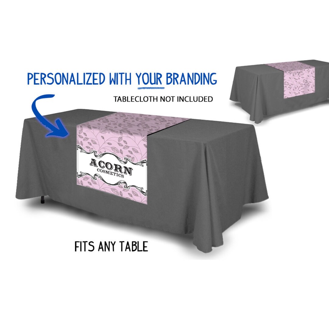 Personalized Logo Table Runner 24 X 72 Custom Etsy
