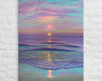canvas print (raised) &quot;Teal Light&quot;