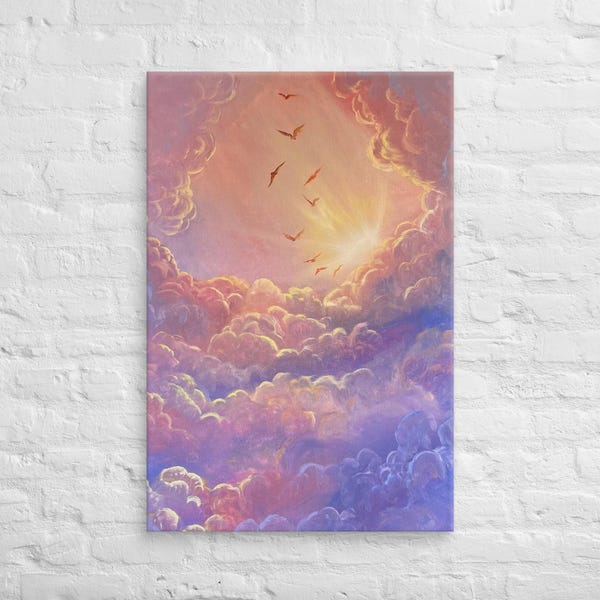 Raised canvas print "Resting Wishes"