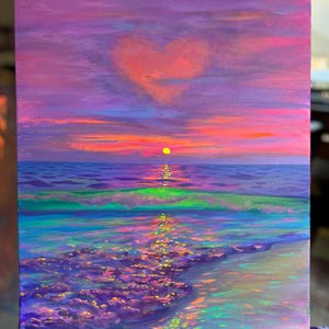 original painting "clouded bliss" 16 by 20 inch gallery canvas