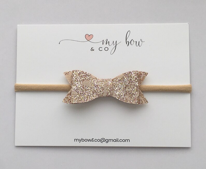 gold bow for baby