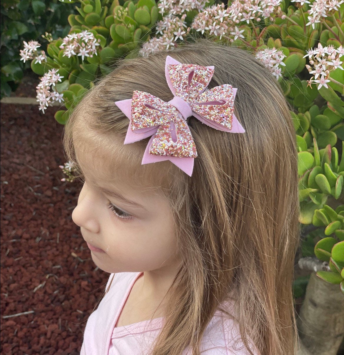 Glitter Headband Glitter Clip Pink Headband Pink Clip Baby Etsy