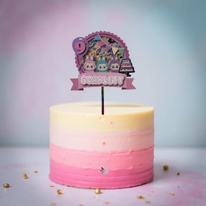 Labubu Cake Topper | Cake Topper | Shaker Cake Topper | Kids Cake Topper | Labubu Party | Labubu | Topper | Boy and Girl Party