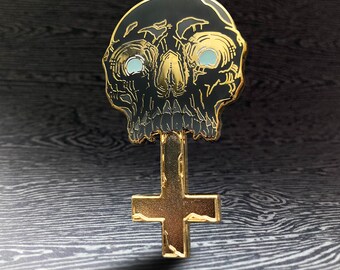 UNWORTHY - Limited Edition Skull Enamel Pin [Murder variant]