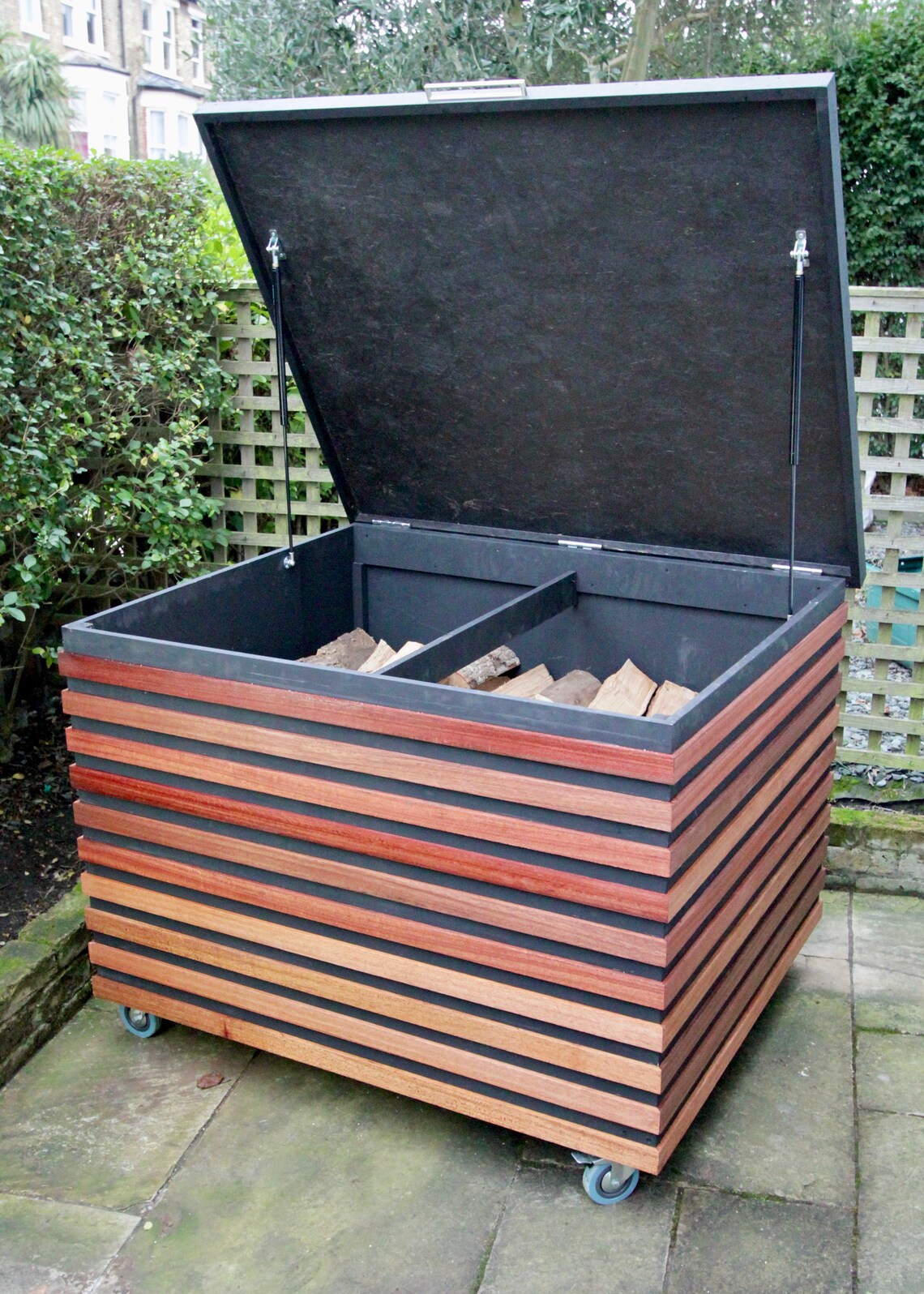 Outdoor firewood general storage container Etsy.de