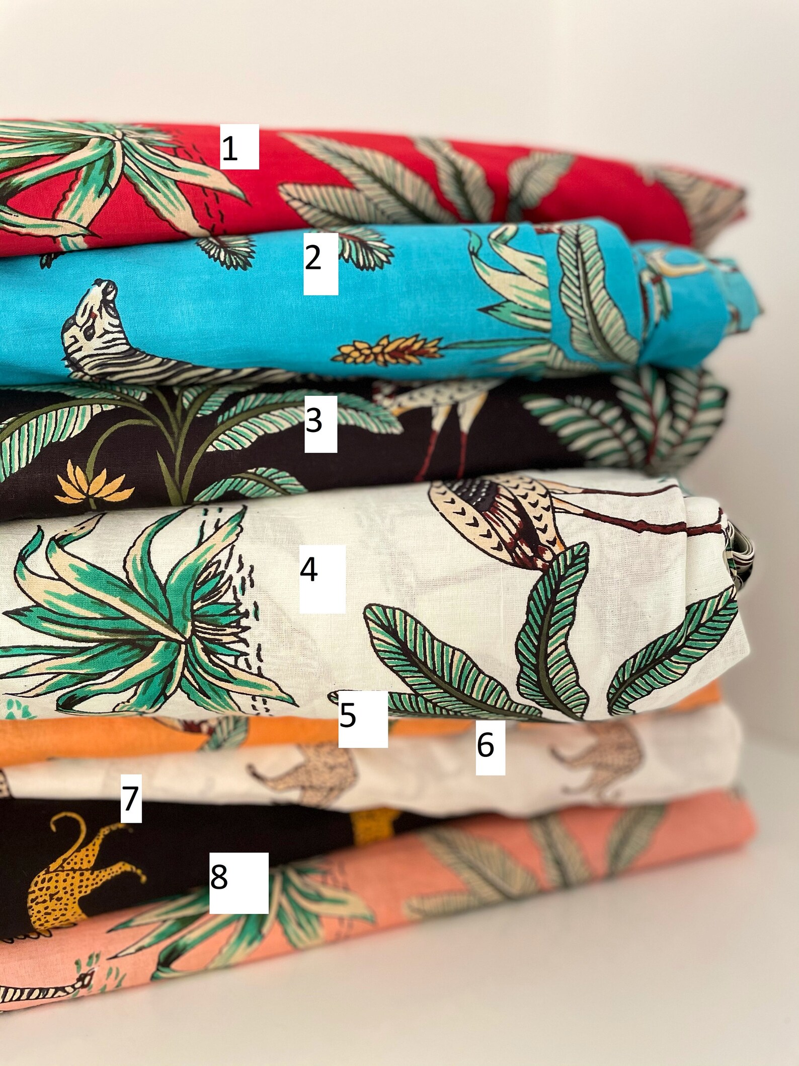 Verschiedene Tier Print Safari Stoffe Hand Siebdruck Stoff Etsy