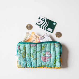Carteras impresas a mano surtidas, hechas a mano, carteras impresas, cartera de tela hecha en India imagen 7
