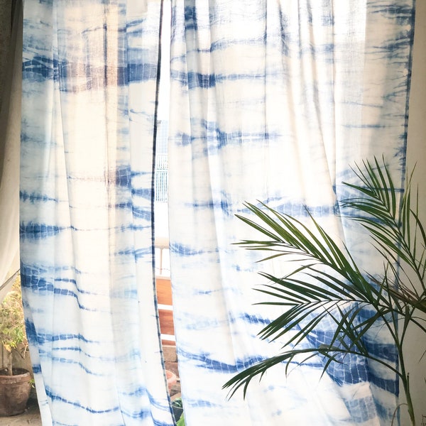 Shibori Curtains - Etsy