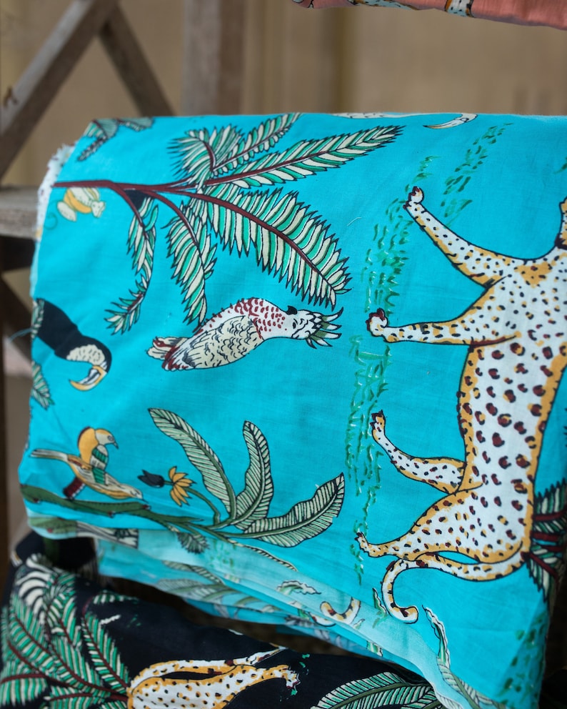 Verschiedene Tier Print Safari Stoffe Hand Siebdruck Stoff Etsy