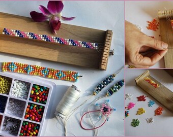 Bead Loom Craft Design DIY Kit, Bastelset, DIY Schmuck, Anfänger bis Fortgeschrittene, Made in India, Weihnachtsverzierungen DIY