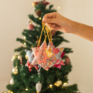 Zero Waste Star Christmas Ornament Set Of 2, Christmas Tree, Gift, Christmas celebration, festivals gift, christmas decorations