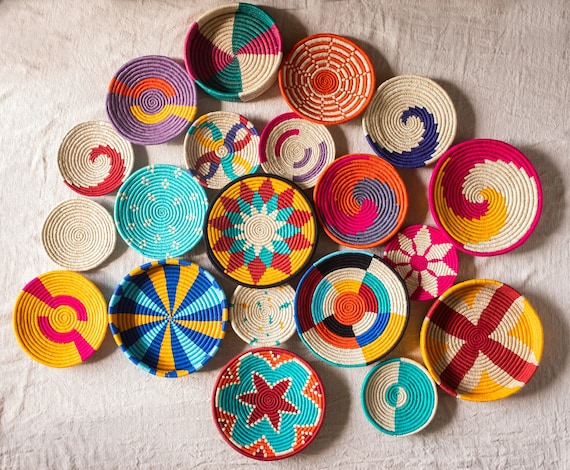 Woven african baskets discount