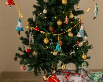 Zero Waste Mini Árboles de Navidad Bunting, Árbol De Navidad, Regalo, Celebración De Navidad, Regalos De Festivales, Tema De Escribano De Navidad, Ideas De Escribano
