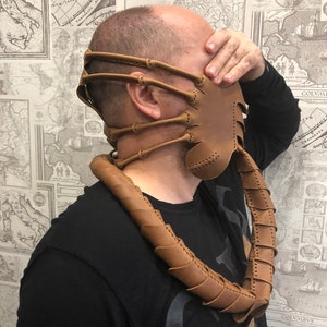 Facehugger Maske Alien FaceHugger Maske Face Hugger Halloween Maske Leder Gesichtsmaske Weihnachtsgeschenk Halloween Schädel diy