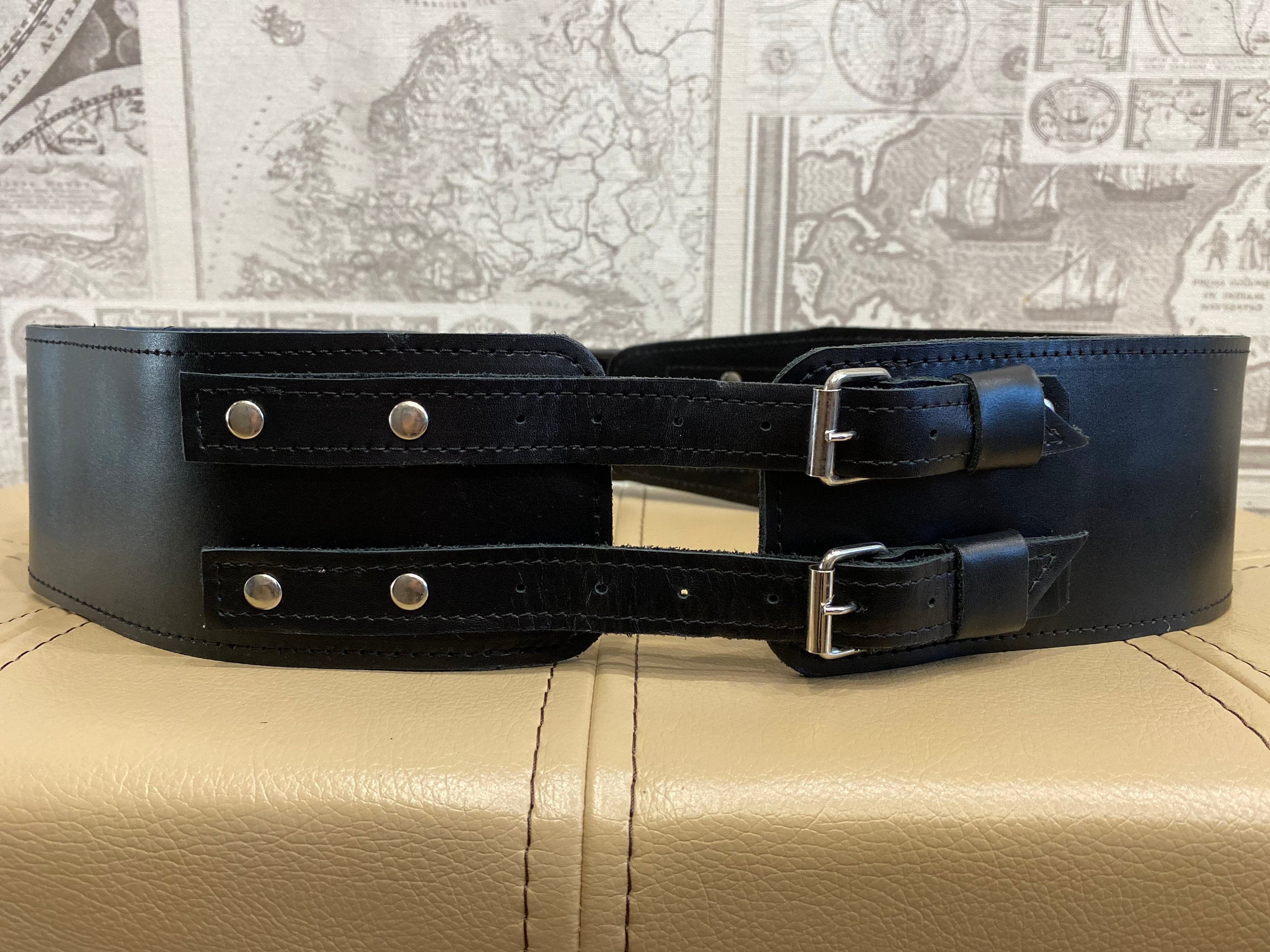 Black Leather Belt Halloween Costume Halloween Belt Cosplay Costume Cosplay Belt Leather Belt