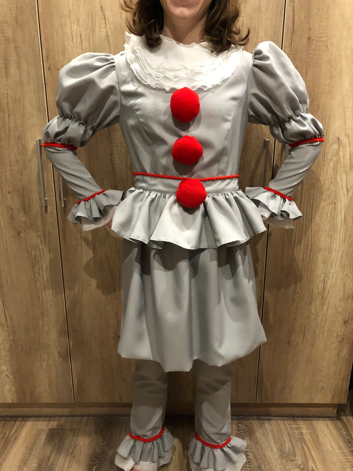 Pennywise Costume Pennywise the Clown Costume Pennywise 2017 It Costume Cosplay Halloween