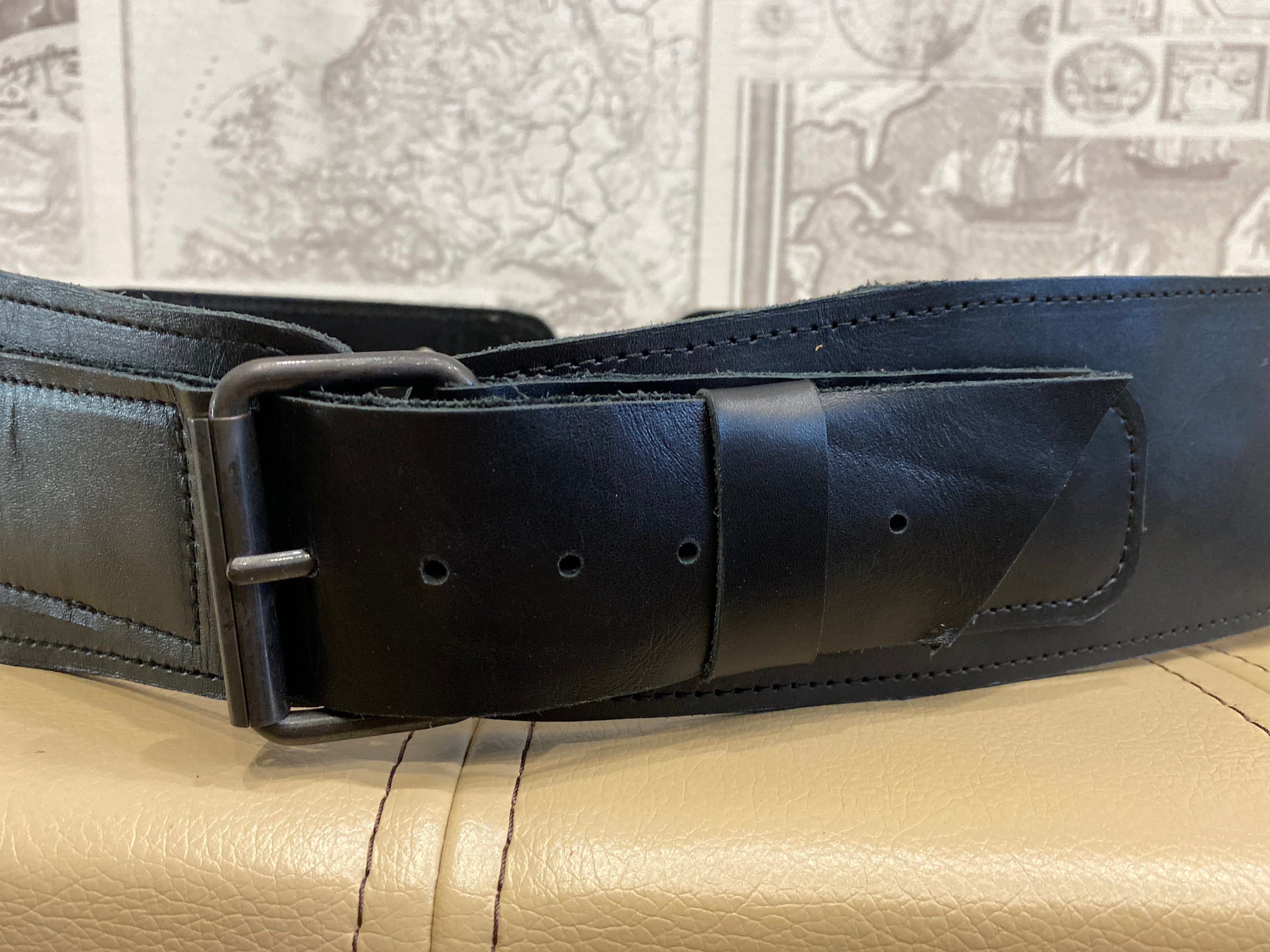 Black Leather Belt Halloween Costume Halloween Belt Cosplay Costume Cosplay Belt Leather Belt