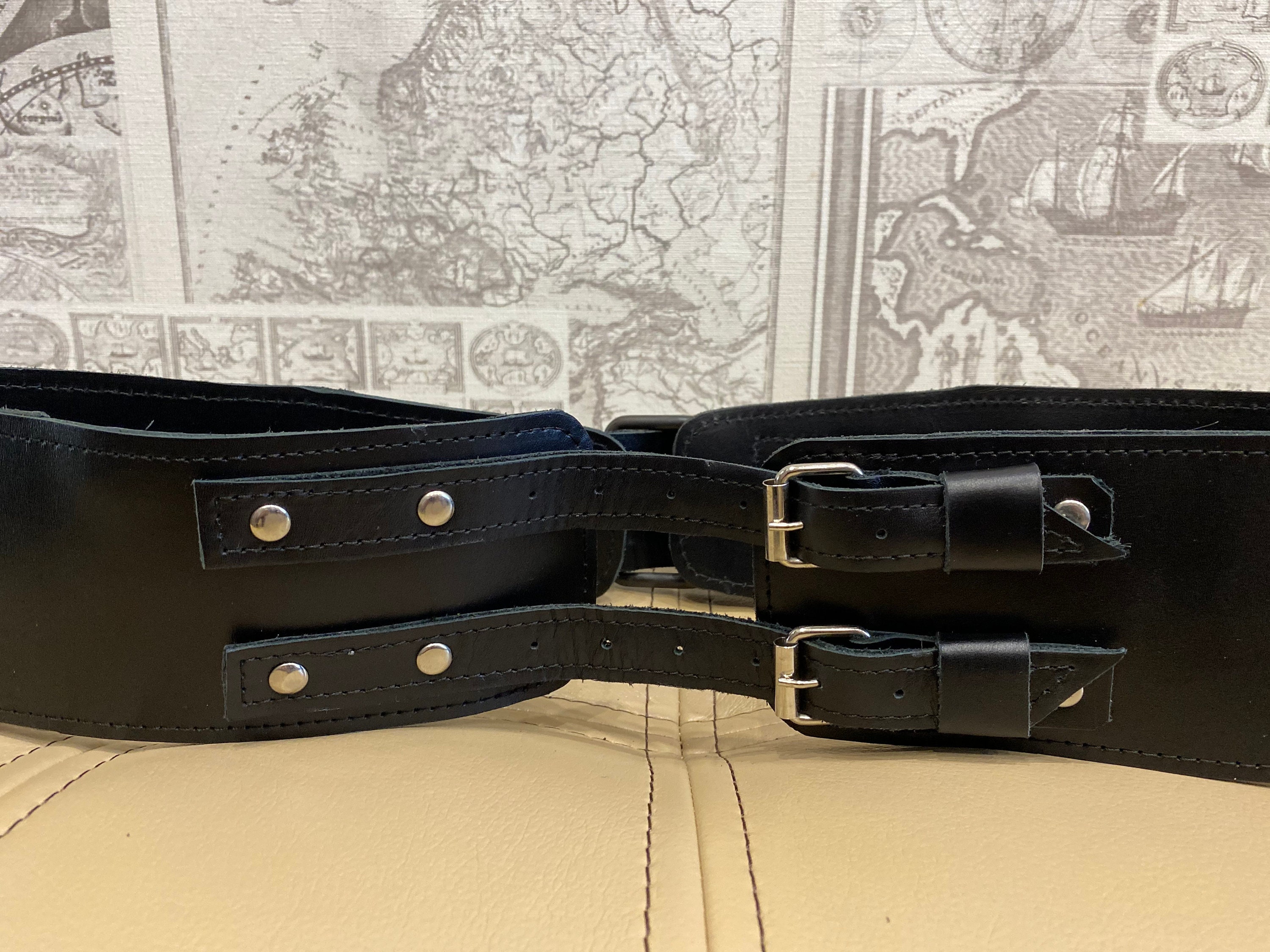 Black leather belt Halloween costume Halloween belt Cosplay costume Cosplay belt Leather belt