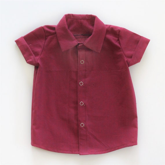 maroon dress shirt