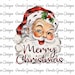 Santa Christmas Sublimation Design PNG Instant Download Digital Design Graphic Clipart Printable T-shirt Tshirt