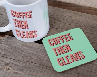 Caneca de café personalizada e depois limpa pré-treino - presente divertido de fitness para ele, dia dos pais engraçado, aniversário, treino, academia, levantamento de peso olímpico