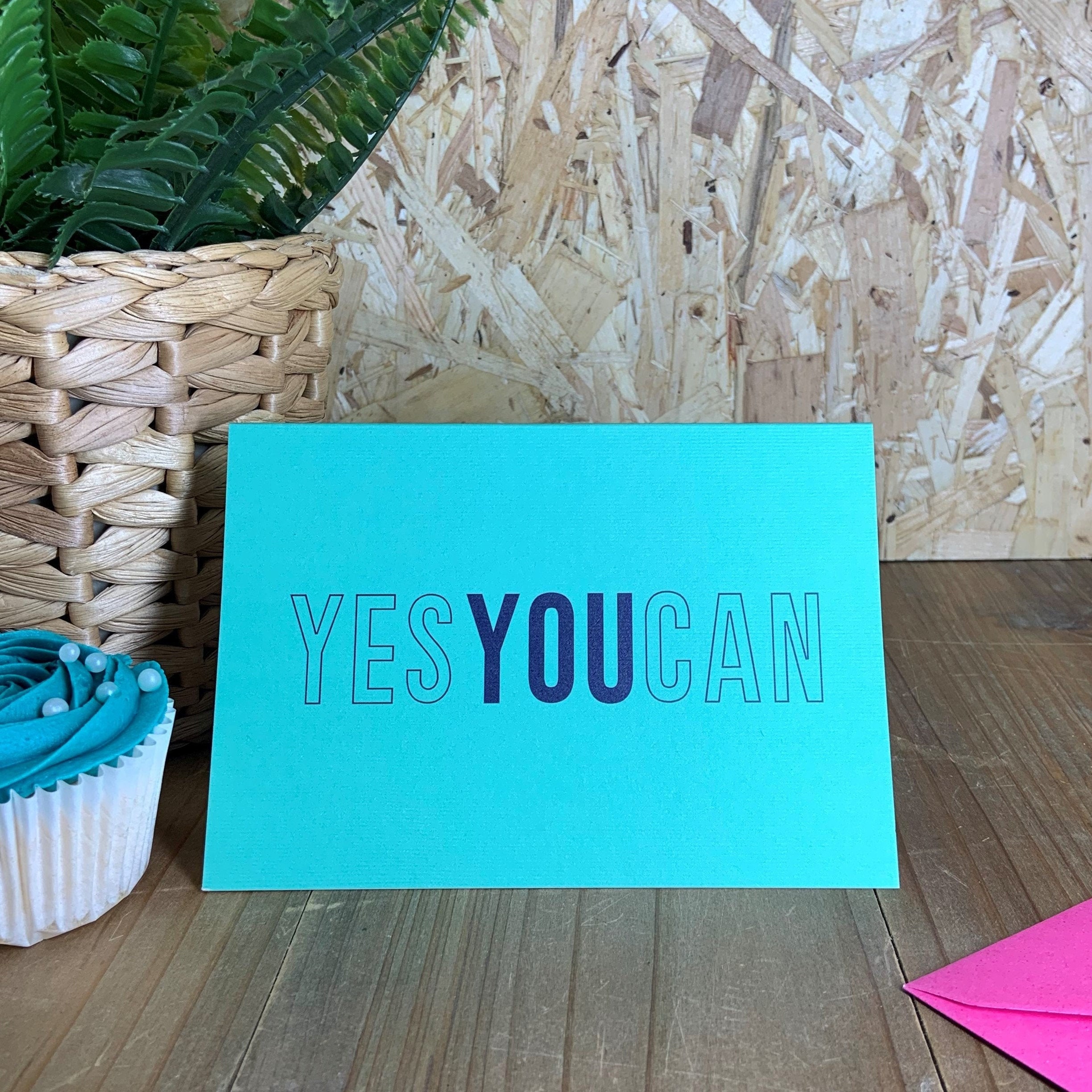 Yes You Can Greetings Card Sending Positivity Etsy UK