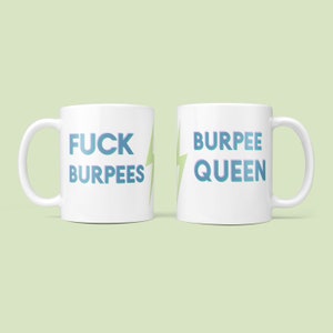 Personalised Fuck Burpees Mug - Fun Fitness Gift for Him Her Funny Secret Santa Birthday Work Out Gym Weightlifting Crossfitter Bootcamp PE image 8