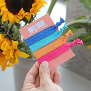 Hair Ties Set of 4 - Bright - anti snag - bobbles - gym